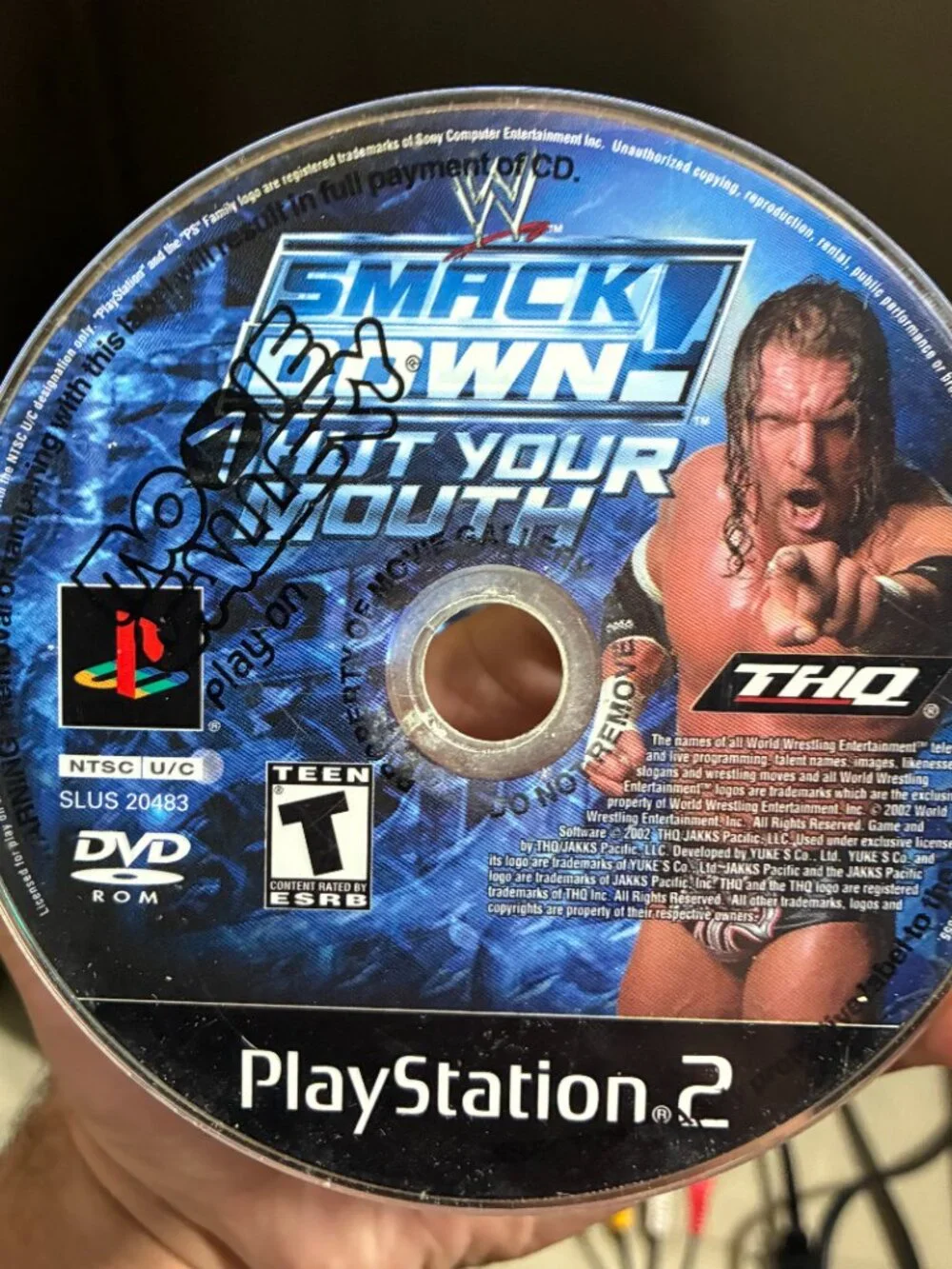 WWE SmackDown Shut Your Mouth (Sony PlayStation 2, 2002) PS2 Disc Only Tested